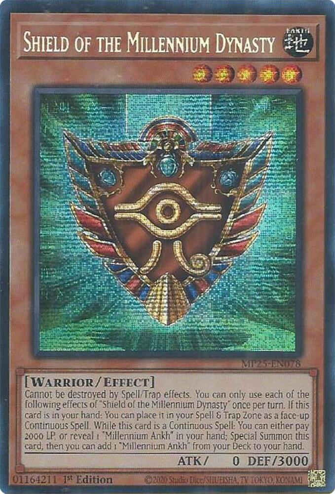 Shield of the Millennium Dynasty MP25-EN078 (2025 Mega-Pack)  - 1st Edition