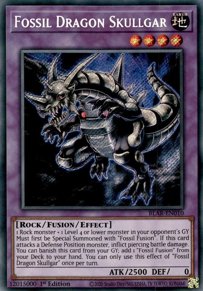 Fossil Dragon Skullgar BLAR-EN010 (Battles of Legend: Armageddon)  - 1st Edition