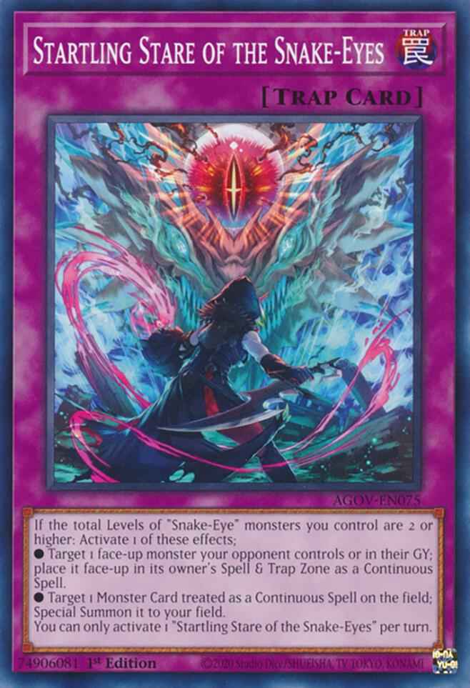 Startling Stare of the Snake-Eyes AGOV-EN075 (Age of Overlord)  - 1st Edition