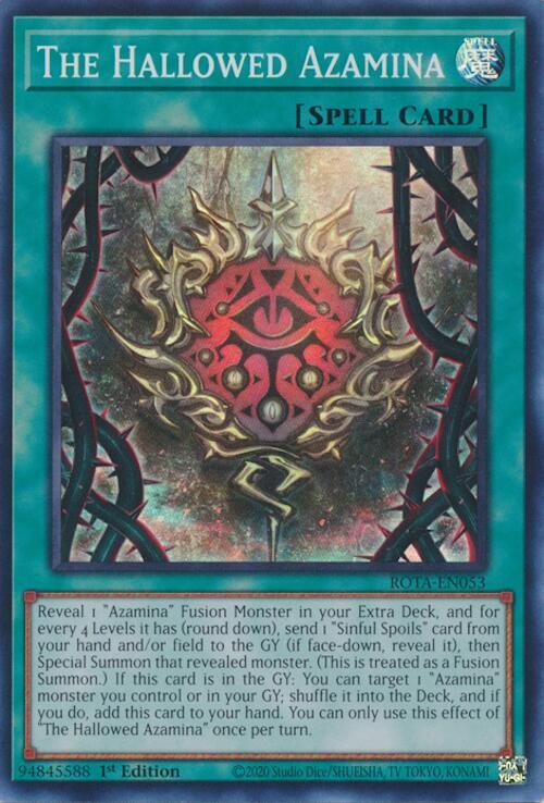 The Hallowed Azamina ROTA-EN053 (Rage of the Abyss)  - 1st Edition