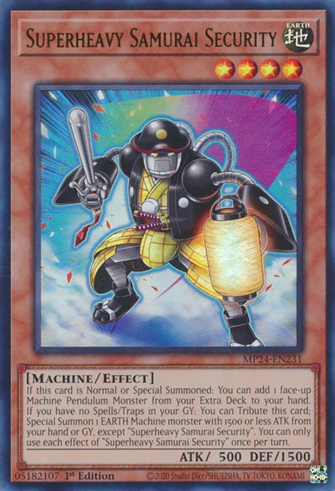Superheavy Samurai Security MP24-EN231 (25th Anniversary Tin: Dueling Mirrors)  - 1st Edition