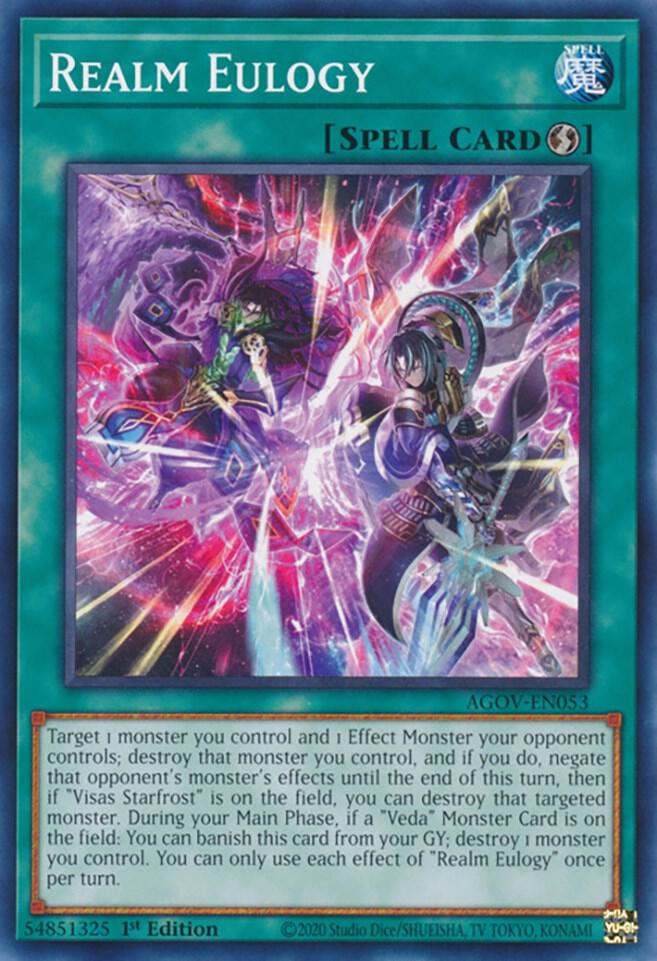 Realm Eulogy AGOV-EN053 (Age of Overlord)  - 1st Edition