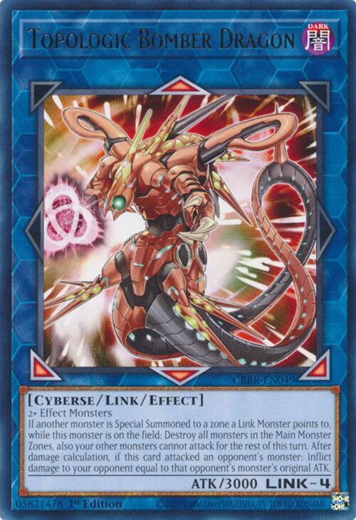 Topologic Bomber Dragon CRBR-EN049 (Crossover Breakers)  - 1st Edition