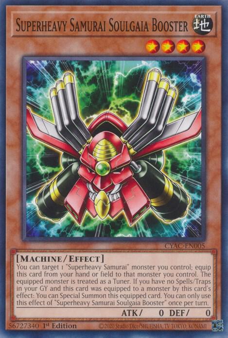 Superheavy Samurai Soulgaia Booster CYAC-EN005 (Cyberstorm Access)  - 1st Edition