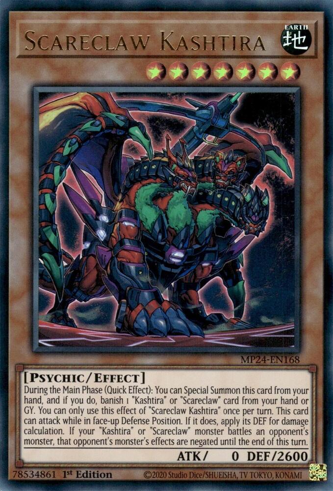 Scareclaw Kashtira MP24-EN168 (25th Anniversary Tin: Dueling Mirrors)  - 1st Edition