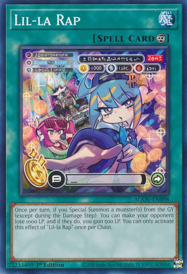 Lil-la Rap AGOV-EN098 (Age of Overlord)  - 1st Edition