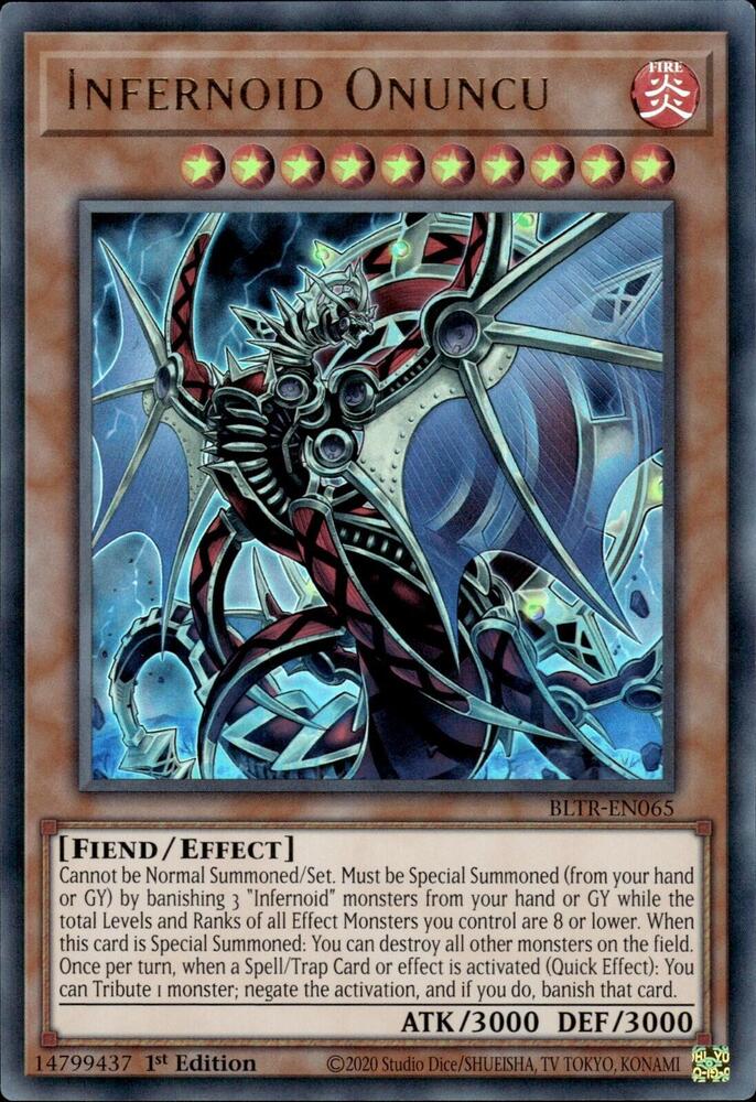 Infernoid Onuncu BLTR-EN065 (Battles of Legend: Terminal Revenge)  - 1st Edition