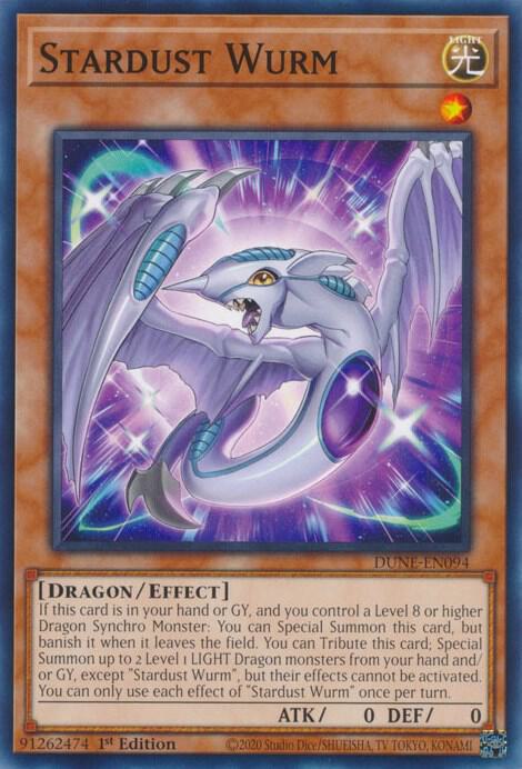 Stardust Wurm DUNE-EN094 (Duelist Nexus)  - 1st Edition