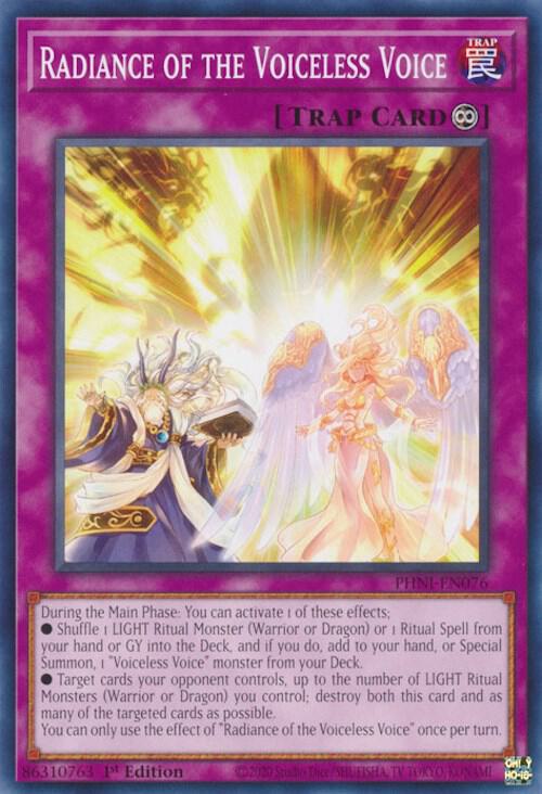 Radiance of the Voiceless Voice PHNI-EN076 (Phantom Nightmare)  - 1st Edition