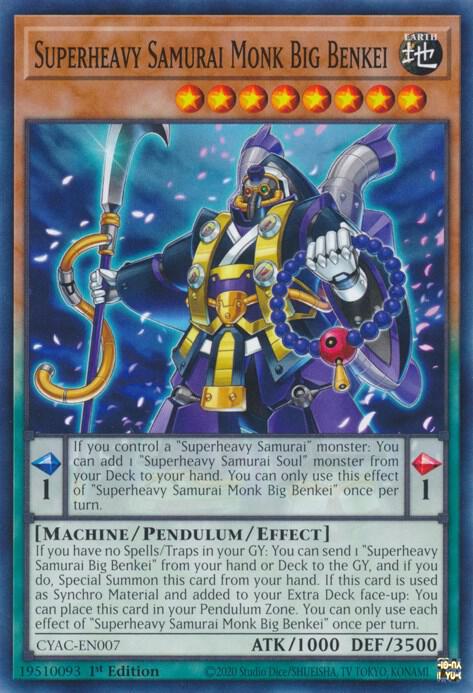 Superheavy Samurai Monk Big Benkei CYAC-EN007 (Cyberstorm Access)  - 1st Edition