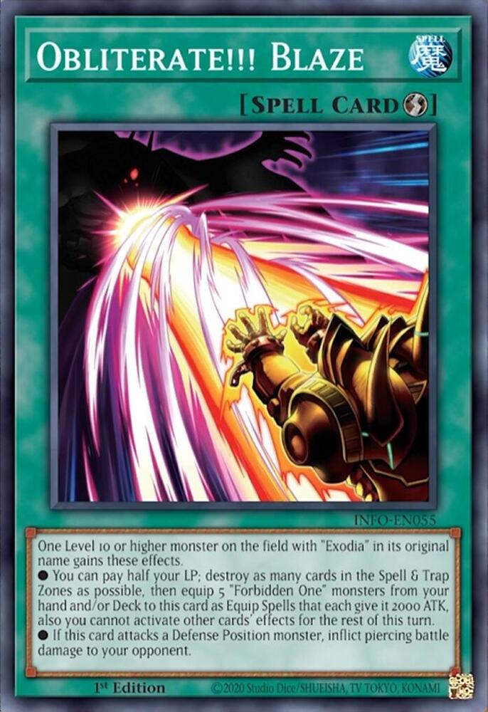 Obliterate!!! Blaze INFO-EN055 (The Infinite Forbidden)  - 1st Edition