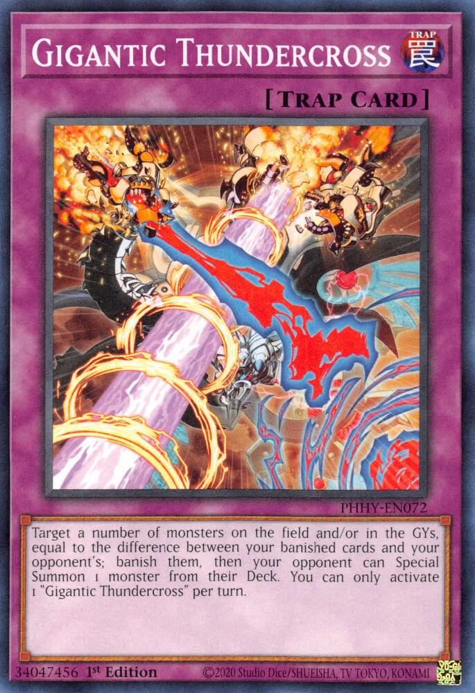 Gigantic Thundercross PHHY-EN072 (Photon Hypernova)  - 1st Edition