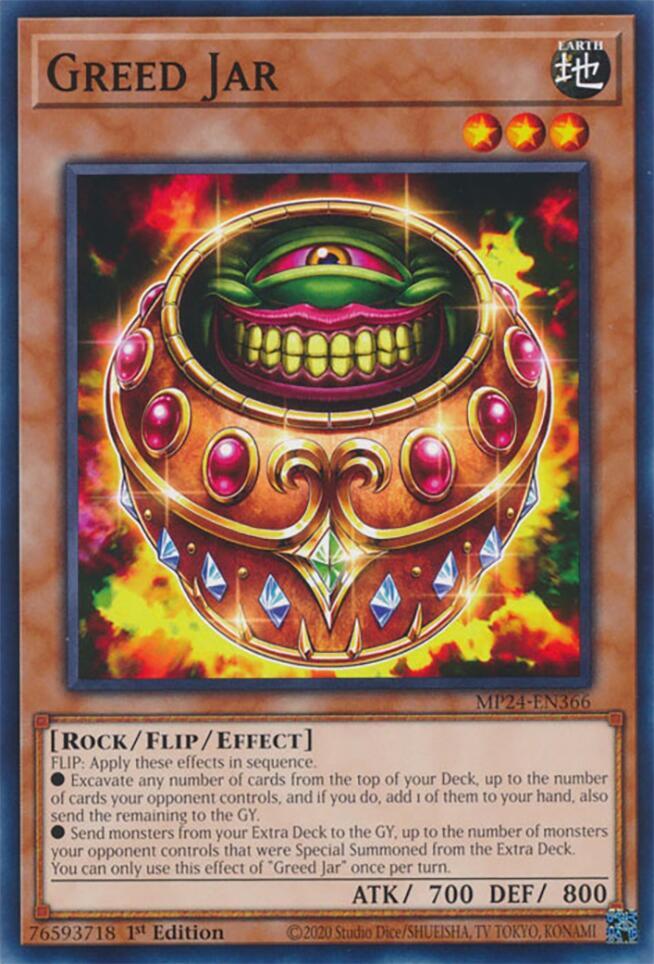 Greed Jar MP24-EN366 (25th Anniversary Tin: Dueling Mirrors)  - 1st Edition