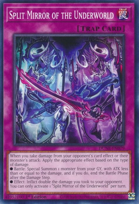 Split Mirror of the Underworld DUNE-EN079 (Duelist Nexus)  - 1st Edition