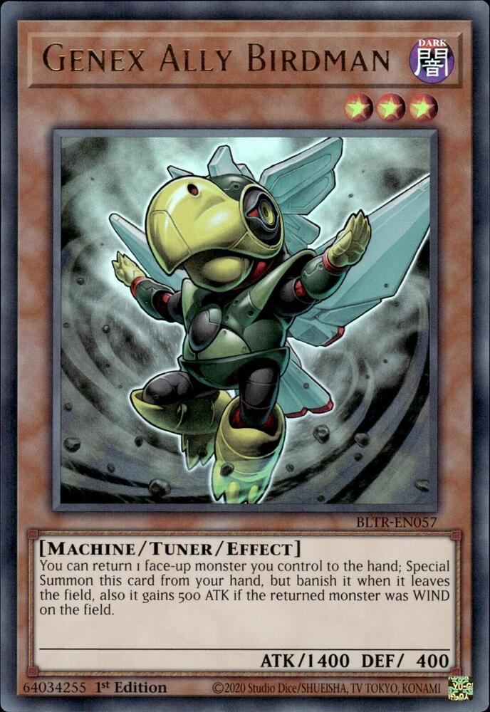 Genex Ally Birdman BLTR-EN057 (Battles of Legend: Terminal Revenge)  - 1st Edition