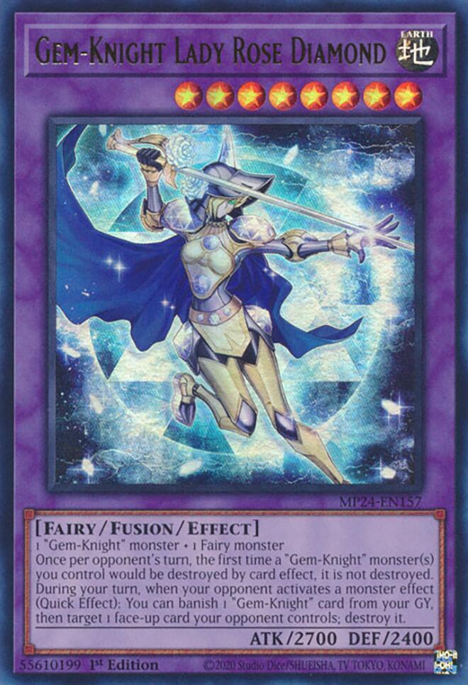 Gem Knight Lady Rose Diamond MP24-EN157 (25th Anniversary Tin: Dueling Mirrors)  - 1st Edition