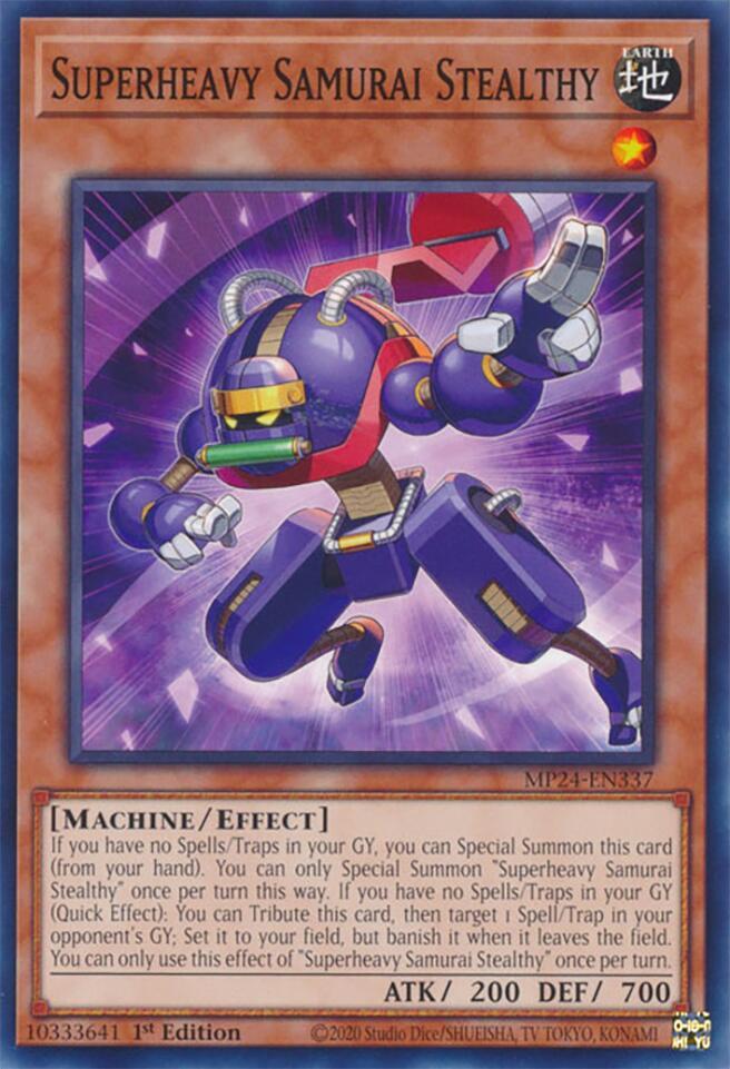 Superheavy Samurai Stealthy MP24-EN337 (25th Anniversary Tin: Dueling Mirrors)  - 1st Edition