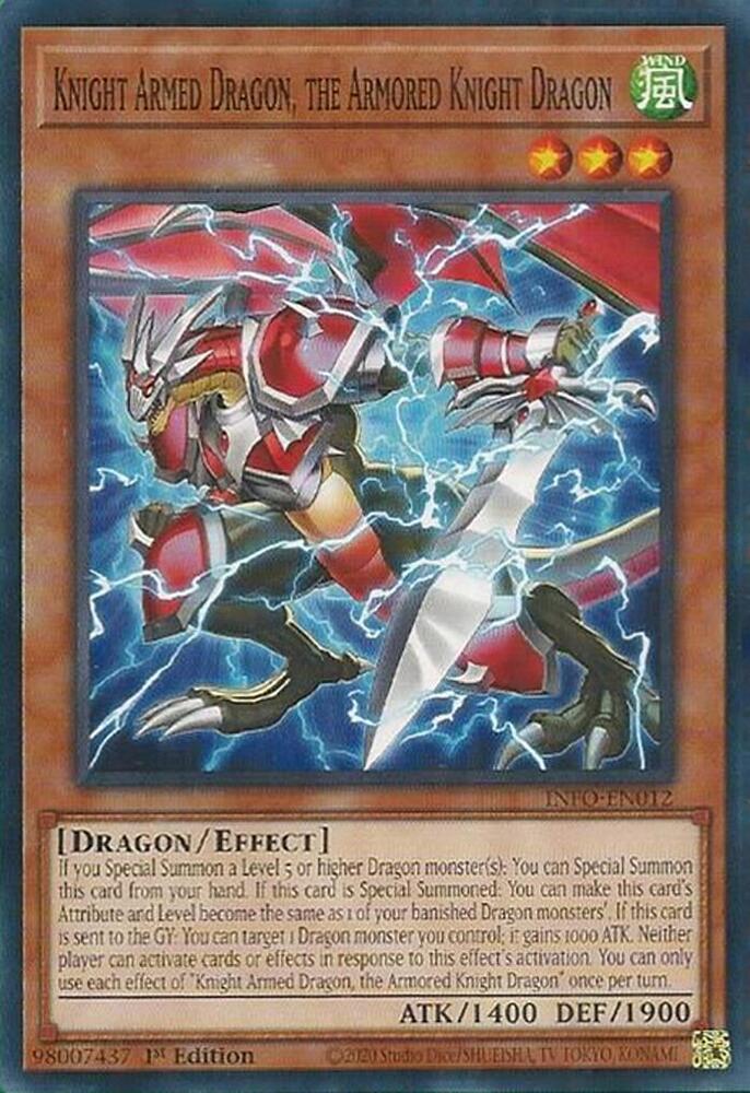 Knight Armed Dragon the Armored Knight Dragon INFO-EN012 (The Infinite Forbidden)  - 1st Edition