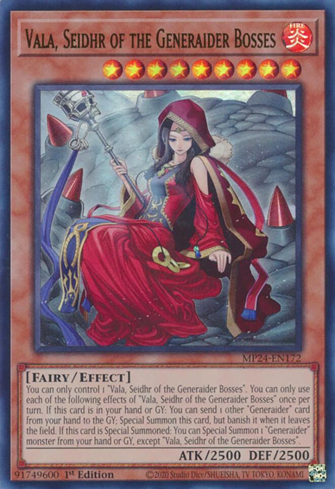 Vala Seidhr of the Generaider Bosses MP24-EN172 (25th Anniversary Tin: Dueling Mirrors)  - 1st Edition