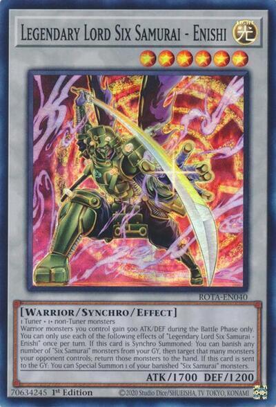 Legendary Lord Six Samurai - Enishi ROTA-EN040 (Rage of the Abyss)  - 1st Edition