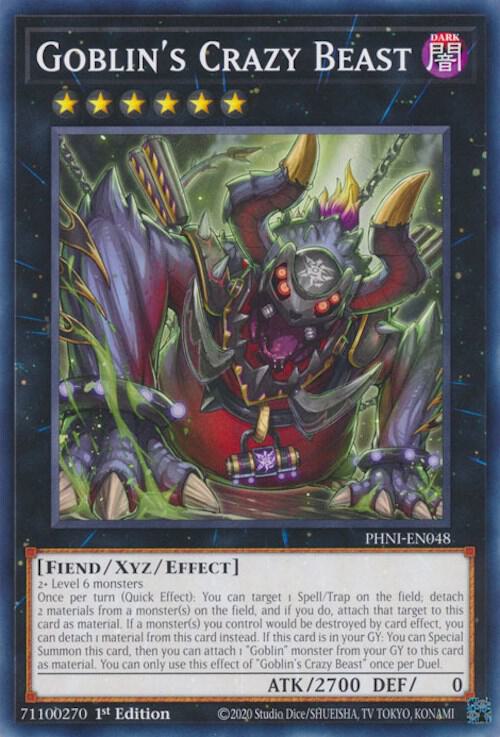 Goblin's Crazy Beast PHNI-EN048 (Phantom Nightmare)  - 1st Edition