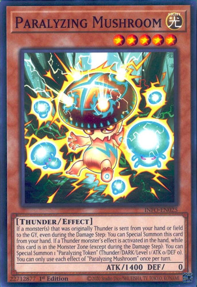 Paralyzing Mushroom INFO-EN025 (The Infinite Forbidden)  - 1st Edition