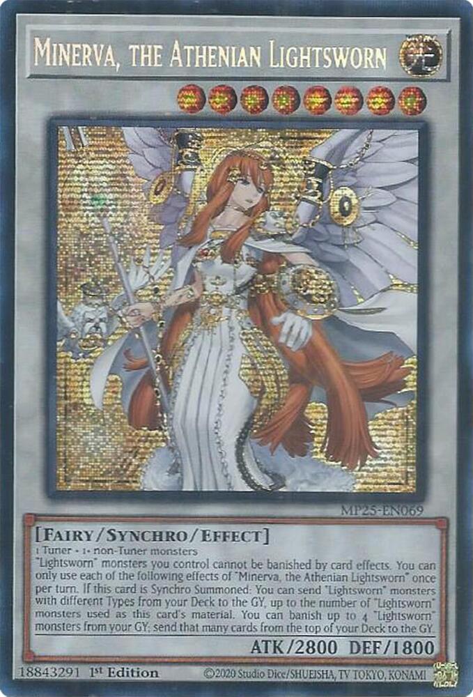 Minerva the Athenian Lightsworn MP25-EN069 (2025 Mega-Pack)  - 1st Edition