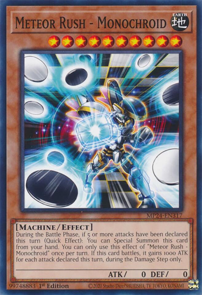 Meteor Rush Monochroid MP24-EN317 (25th Anniversary Tin: Dueling Mirrors)  - 1st Edition