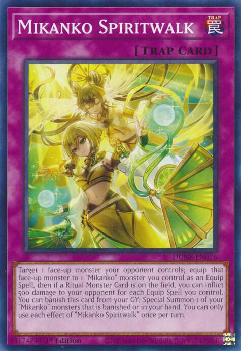 Mikanko Spiritwalk DUNE-EN076 (Duelist Nexus)  - 1st Edition