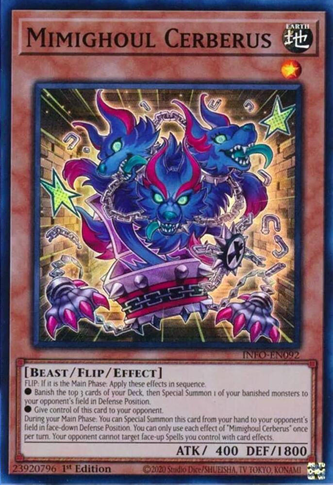 Mimighoul Cerberus INFO-EN092 (The Infinite Forbidden)  - 1st Edition