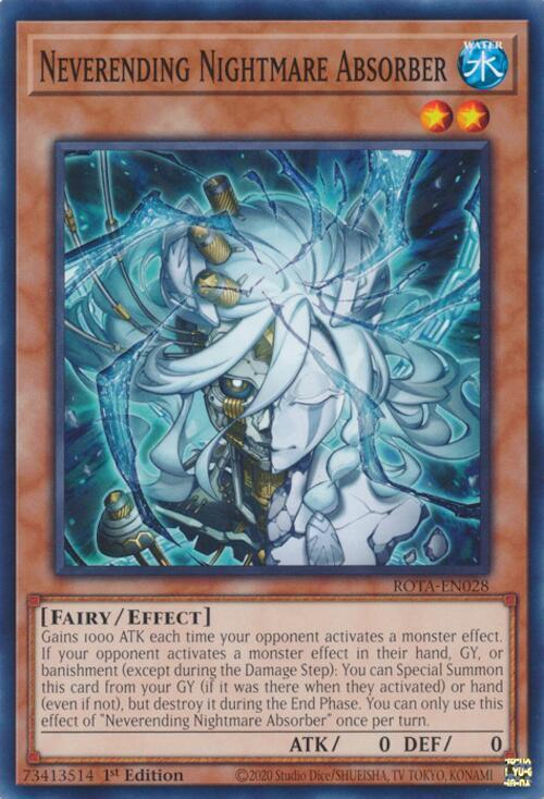 Neverending Nightmare Absorber ROTA-EN028 (Rage of the Abyss)  - 1st Edition