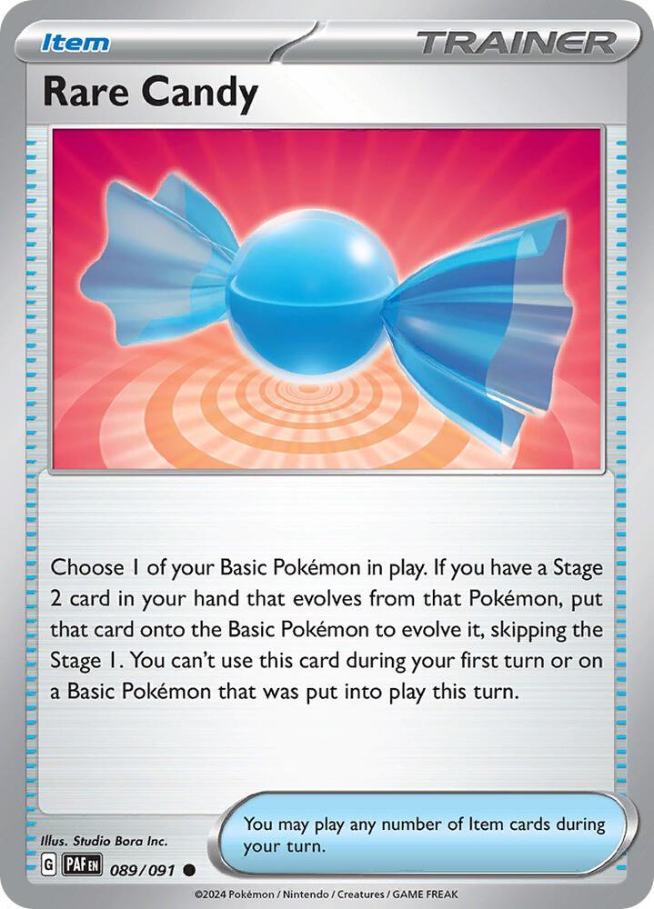 Rare Candy 089/091 (SV: Paldean Fates) 