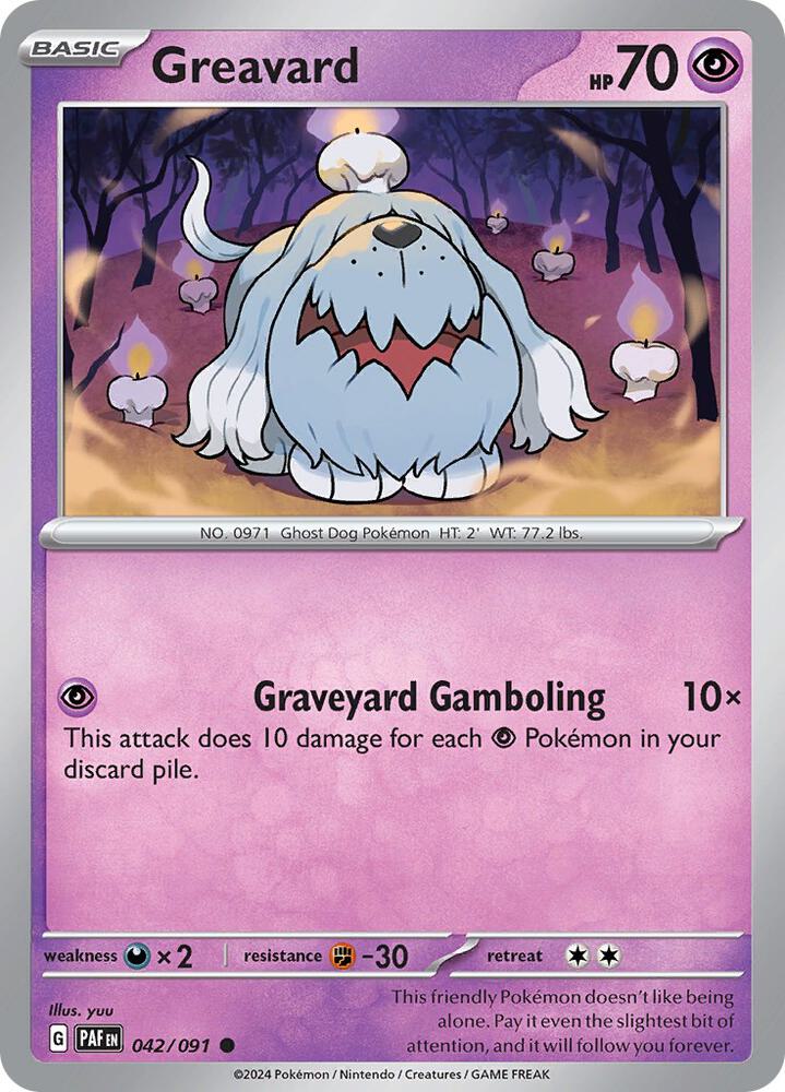 Greavard 042/091 (SV: Paldean Fates) 