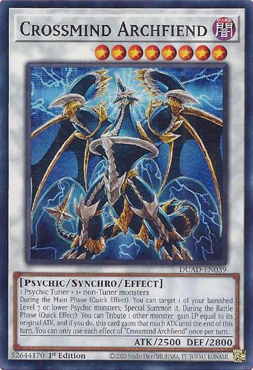 Crossmind Archfiend DUAD-EN039 (Duelist's Advance)  - 1st Edition