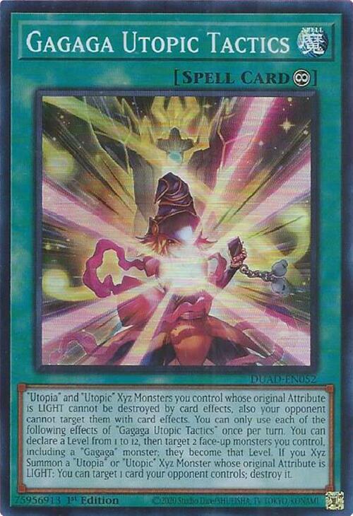 Gagaga Utopic Tactics DUAD-EN052 (Duelist's Advance)  - 1st Edition