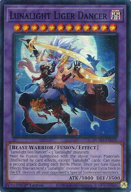 Lunalight Liger Dancer DUAD-EN030 (Duelist's Advance)  - 1st Edition