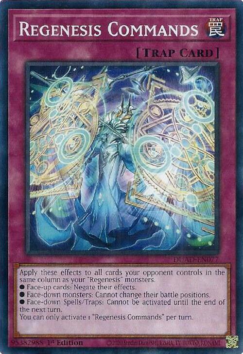 Regenesis Commands DUAD-EN077 (Duelist's Advance)  - 1st Edition