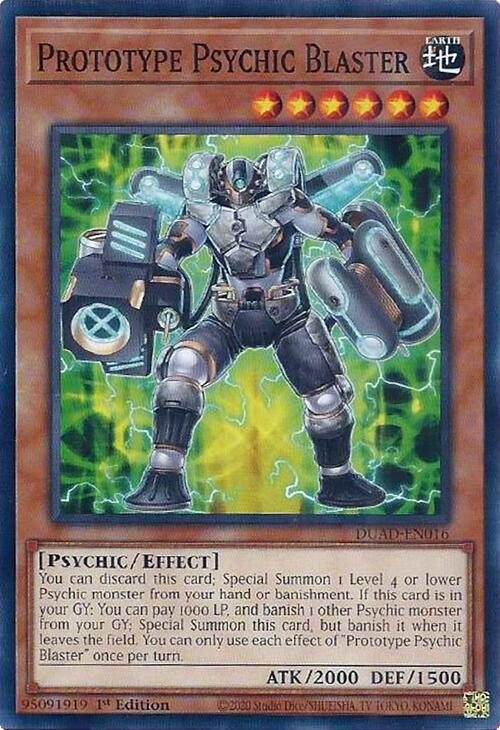 Prototype Psychic Blaster DUAD-EN016 (Duelist's Advance)  - 1st Edition