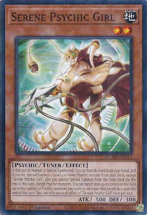 Serene Psychic Girl DUAD-EN013 (Duelist's Advance)  - 1st Edition