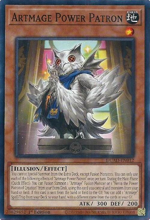 Artmage Power Patron DUAD-EN012 (Duelist's Advance)  - 1st Edition