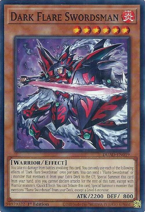 Dark Flare Swordsman DUAD-EN019 (Duelist's Advance)  - 1st Edition