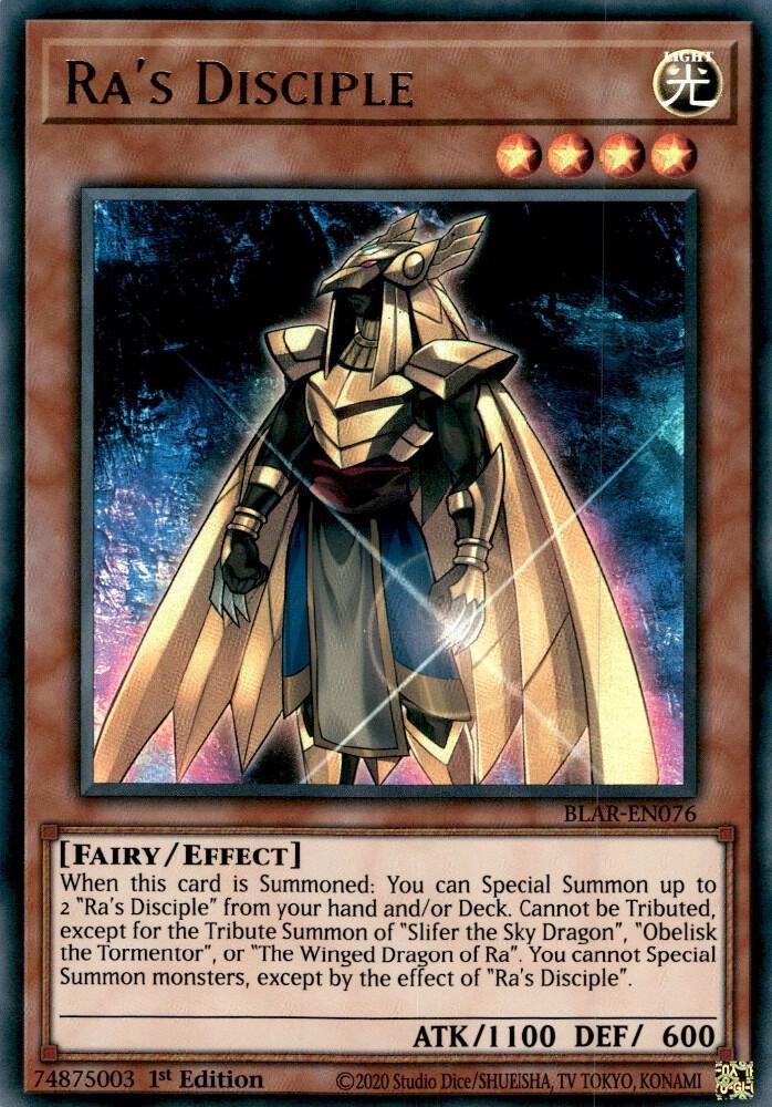 Ra's Disciple BLAR-EN076 (Battles of Legend: Armageddon)  - 1st Edition