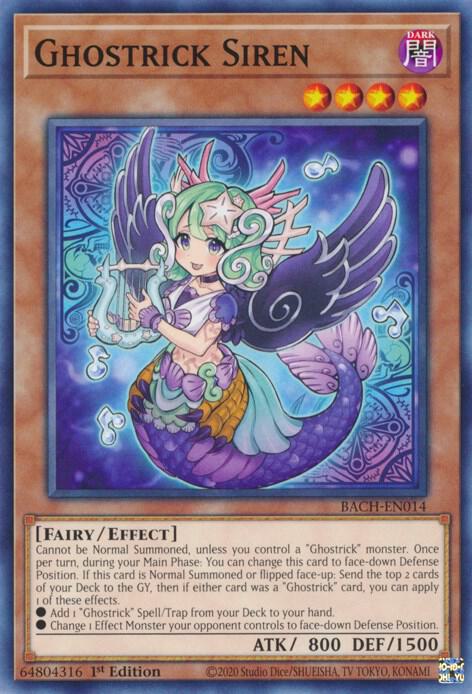 Ghostrick Siren BACH-EN014 (Battle of Chaos)  - 1st Edition