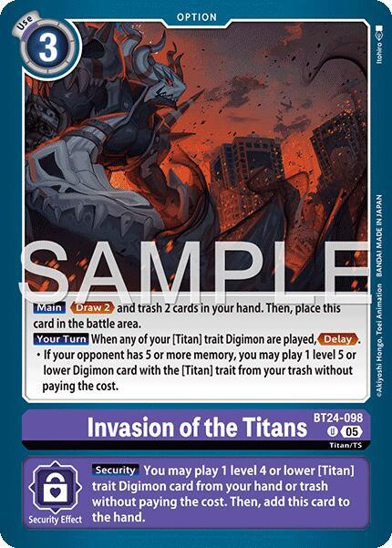 Invasion of the Titans BT24-098 U (Time Stranger) 