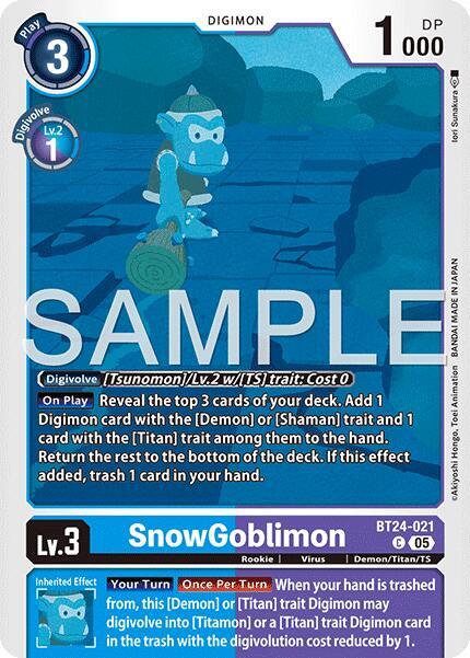 SnowGoblinmon BT24-021 C (Time Stranger) 