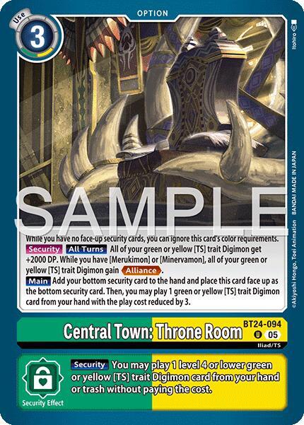 Central Town Throne Room BT24-094 U (Time Stranger) 