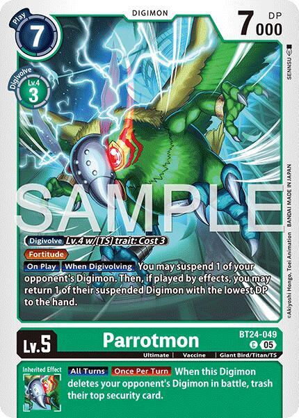 Parrotmon BT24-049 C (Time Stranger) 