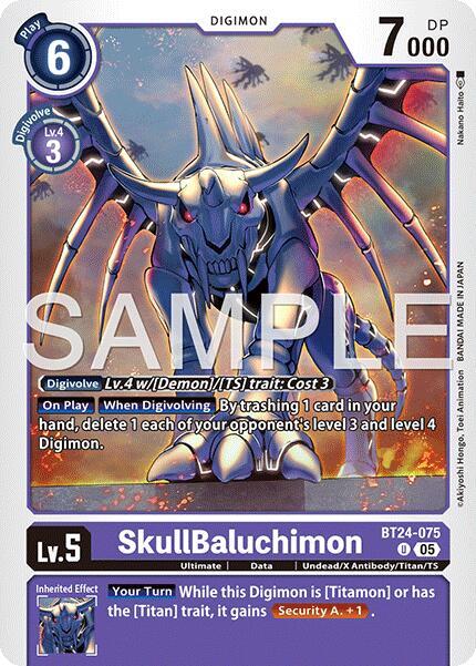 SkullBaluchimon BT24-075 U (Time Stranger) 
