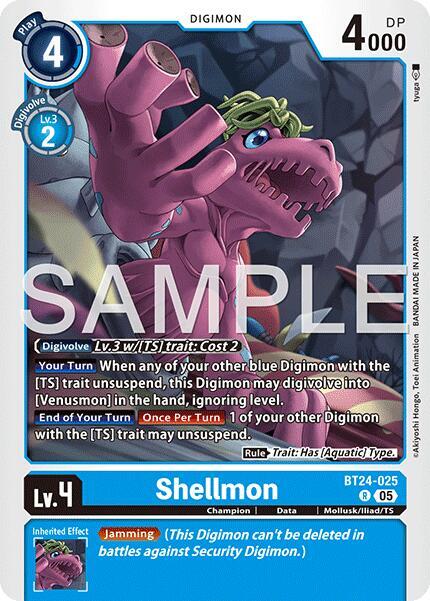 Shellmon BT24-025 R (Time Stranger)  - Foil