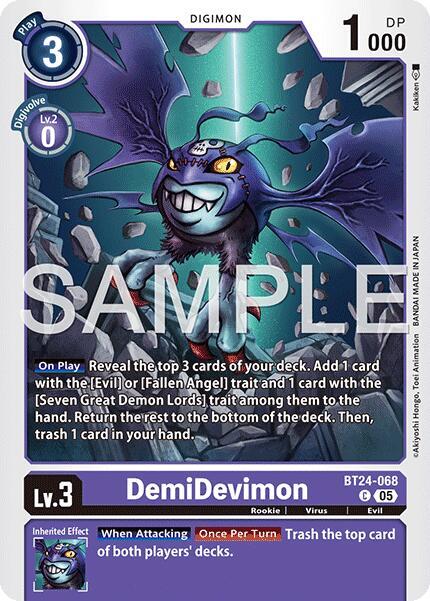 DemiDevimon BT24-068 C (Time Stranger) 